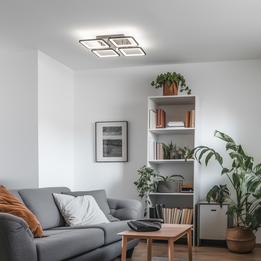 Brilagi - LED Hämardatav pinnale kinnitatav lühter SQUARED LED/85W/230V 3000-6500K + kaugjuhtimispult