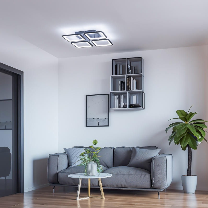 Brilagi - LED Hämardatav pinnale kinnitatav lühter SQUARED LED/85W/230V 3000-6500K + kaugjuhtimispult