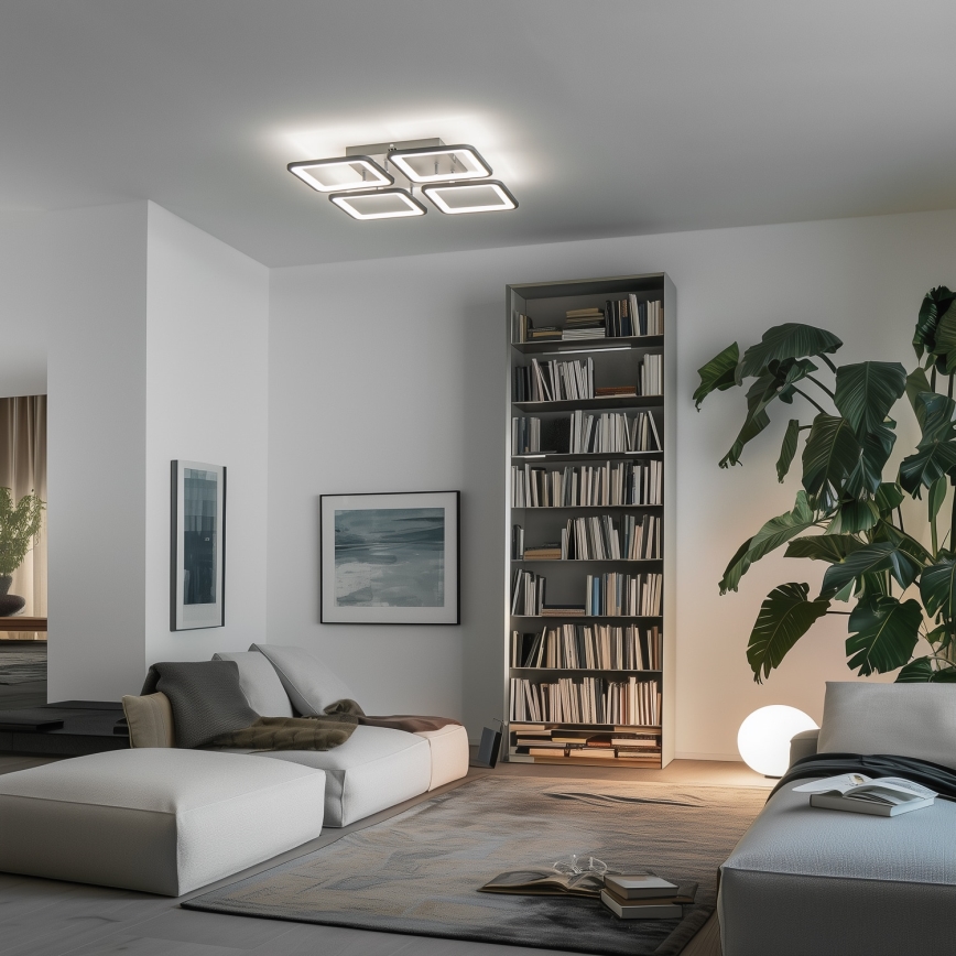 Brilagi - LED Hämardatav pinnale kinnitatav lühter SQUARED LED/85W/230V 3000-6500K + kaugjuhtimispult