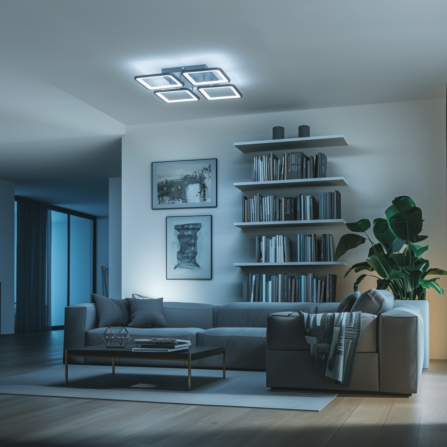 Brilagi - LED Hämardatav pinnale kinnitatav lühter SQUARED LED/85W/230V 3000-6500K + kaugjuhtimispult