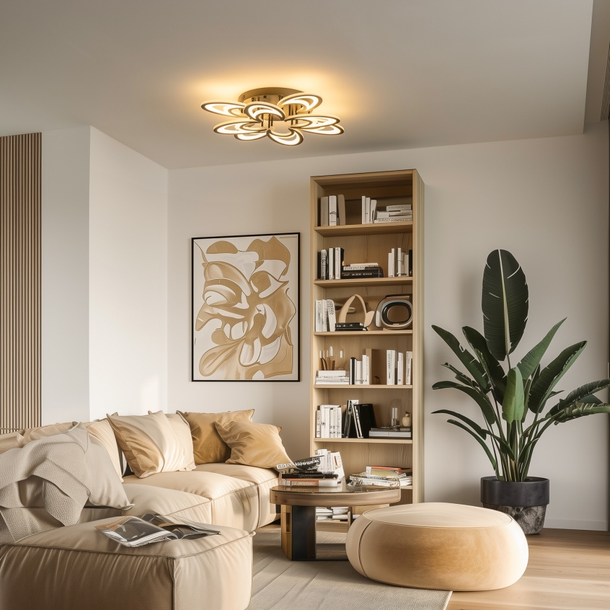 Brilagi - LED Hämardatav pinnale kinnitatav lühter TWIST LED/125W/230V 3000-6500K + kaugjuhtimispult