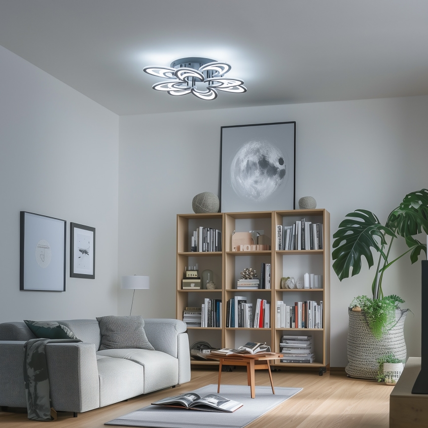 Brilagi - LED Hämardatav pinnale kinnitatav lühter TWIST LED/125W/230V 3000-6500K + kaugjuhtimispult
