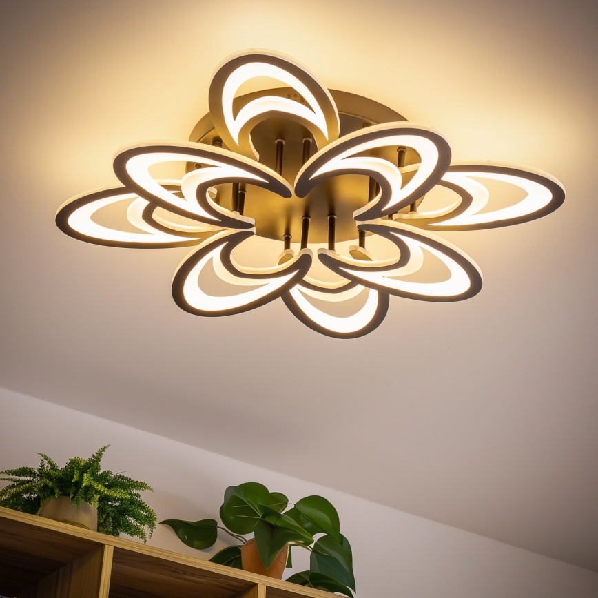 Brilagi - LED Hämardatav pinnale kinnitatav lühter TWIST LED/125W/230V 3000-6500K + kaugjuhtimispult