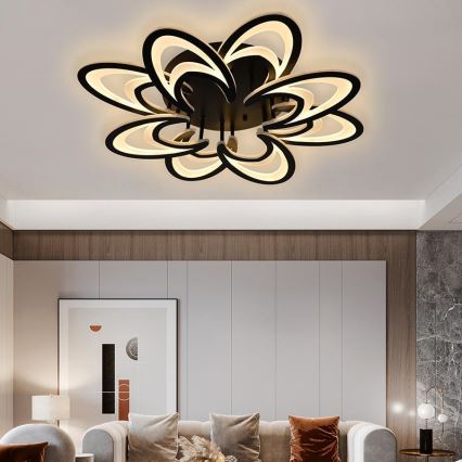 Brilagi - LED Hämardatav pinnale kinnitatav lühter TWIST LED/125W/230V 3000-6500K + kaugjuhtimispult