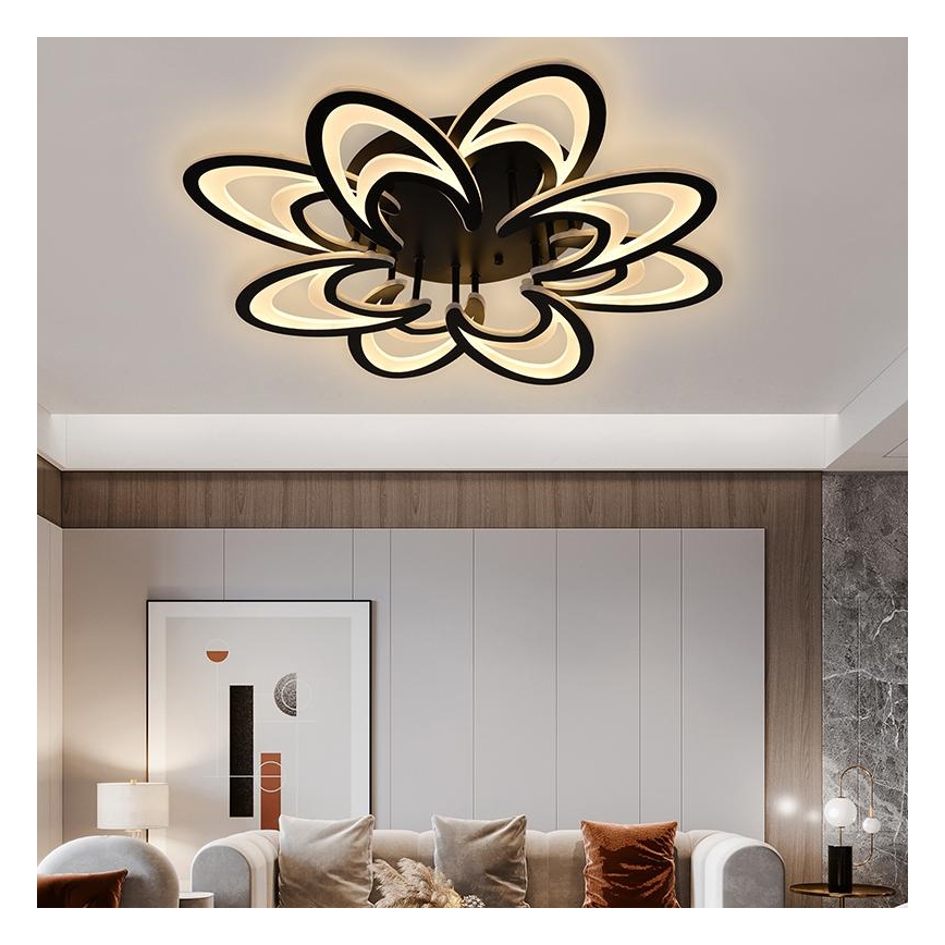 Brilagi - LED Hämardatav pinnale kinnitatav lühter TWIST LED/125W/230V 3000-6500K + kaugjuhtimispult