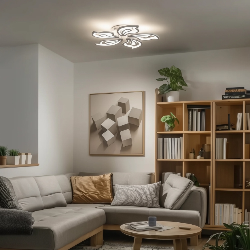 Brilagi - LED Hämardatav pinnale kinnitatav lühter TWIST LED/125W/230V 3000-6500K + kaugjuhtimispult