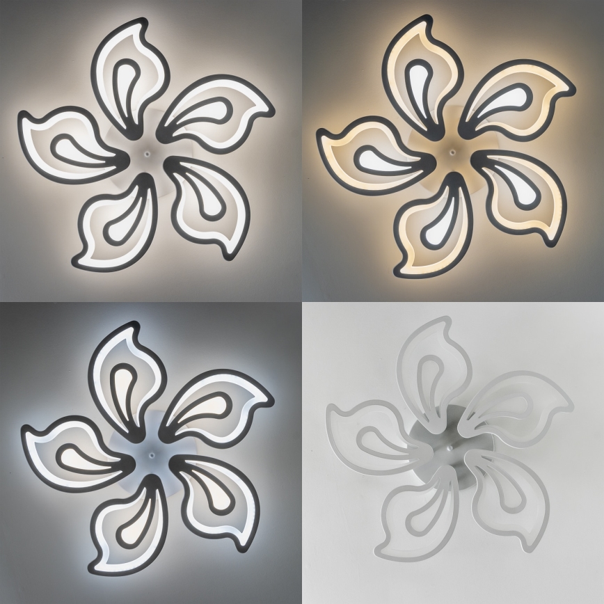 Brilagi - LED Hämardatav pinnale kinnitatav lühter TWIST LED/125W/230V 3000-6500K + kaugjuhtimispult