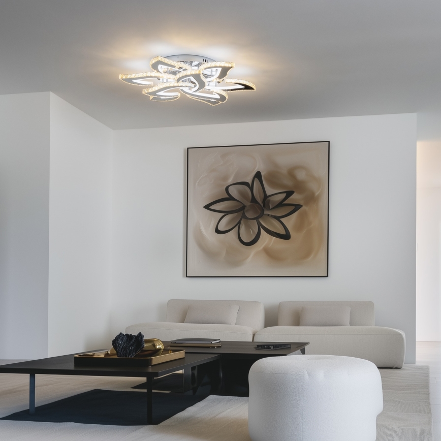 Brilagi - LED Hämardatav pinnale kinnitatav lühter TWIST LED/180W/230V 3000-6500K + kaugjuhtimispult