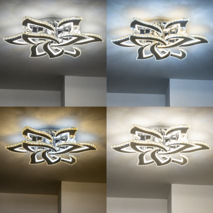 Brilagi - LED Hämardatav pinnale kinnitatav lühter TWIST LED/180W/230V 3000-6500K + kaugjuhtimispult