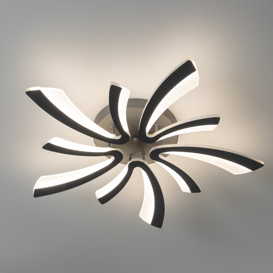 Brilagi - LED Hämardatav pinnale kinnitatav lühter TWIST LED/55W/230V 3000-6500K antratsiit + kaugjuhtimispult
