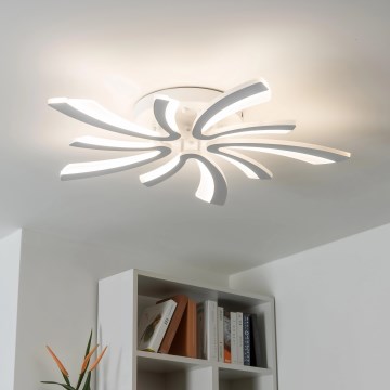 Brilagi - LED Hämardatav pinnale kinnitatav lühter TWIST LED/55W/230V 3000-6500K valge + kaugjuhtimispult