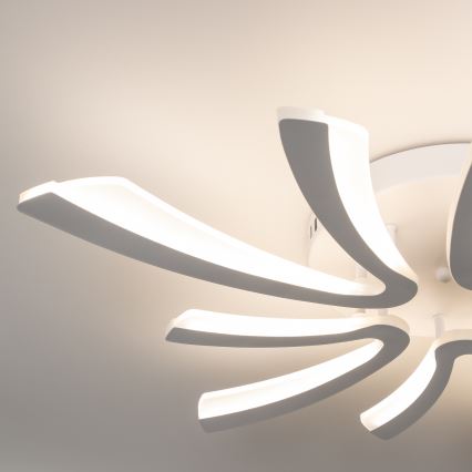 Brilagi - LED Hämardatav pinnale kinnitatav lühter TWIST LED/55W/230V 3000-6500K valge + kaugjuhtimispult