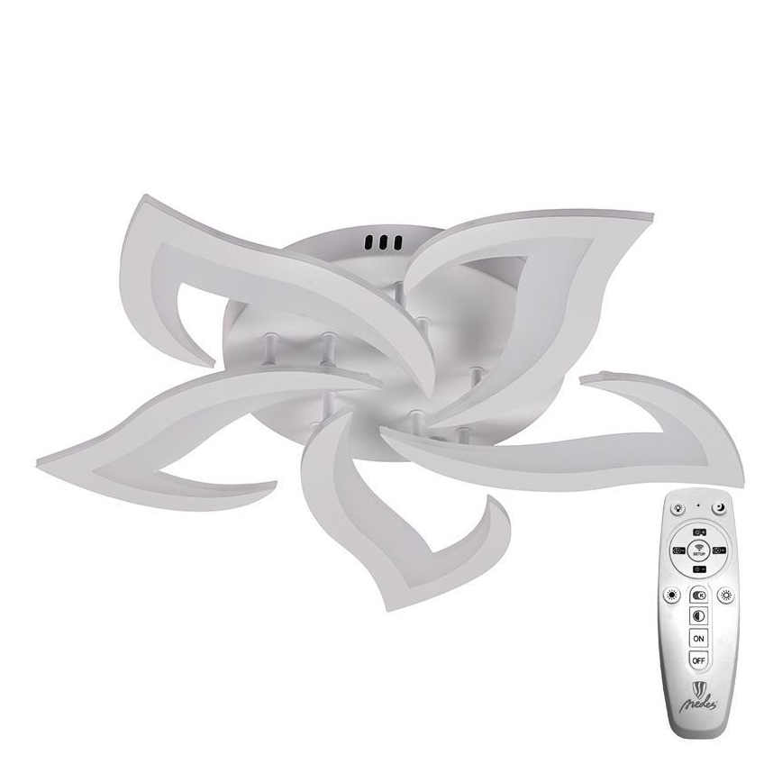Brilagi - LED Hämardatav pinnale kinnitatav lühter TWIST LED/55W/230V 3000-6500K valge + kaugjuhtimispult