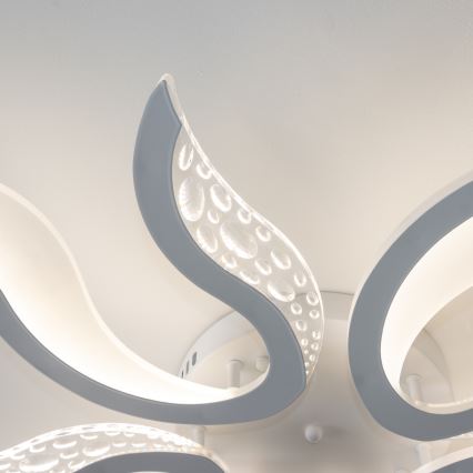 Brilagi - LED Hämardatav pinnale kinnitatav lühter TWIST LED/65W/230V 3000-6500K valge + kaugjuhtimispult
