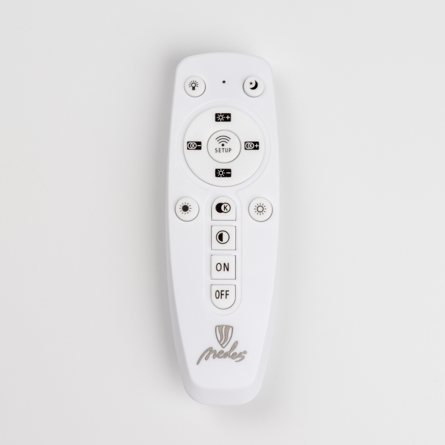 Brilagi - LED Hämardatav pinnale kinnitatav lühter TWIST LED/65W/230V 3000-6500K valge + kaugjuhtimispult