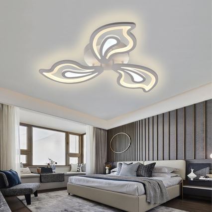 Brilagi - LED Hämardatav pinnale kinnitatav lühter TWIST LED/75W/230V 3000-6500K + kaugjuhtimispult