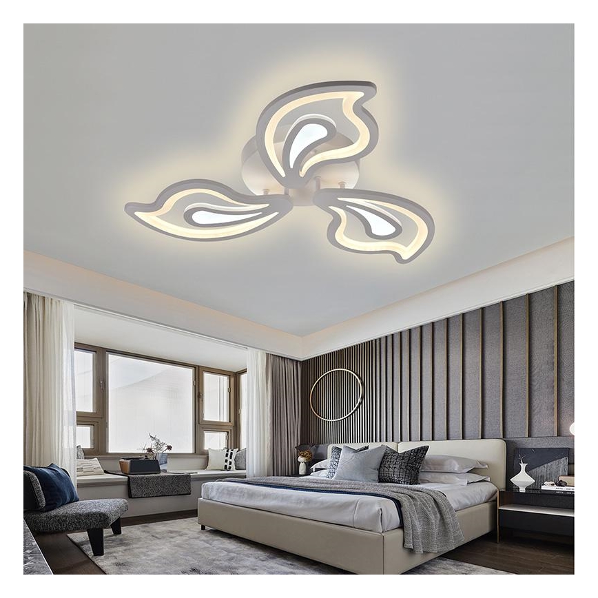 Brilagi - LED Hämardatav pinnale kinnitatav lühter TWIST LED/75W/230V 3000-6500K + kaugjuhtimispult