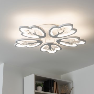 Brilagi - LED Hämardatav pinnale kinnitatav lühter TWIST LED/80W/230V 3000-6500K valge + kaugjuhtimispult