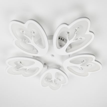 Brilagi - LED Hämardatav pinnale kinnitatav lühter TWIST LED/80W/230V 3000-6500K valge + kaugjuhtimispult