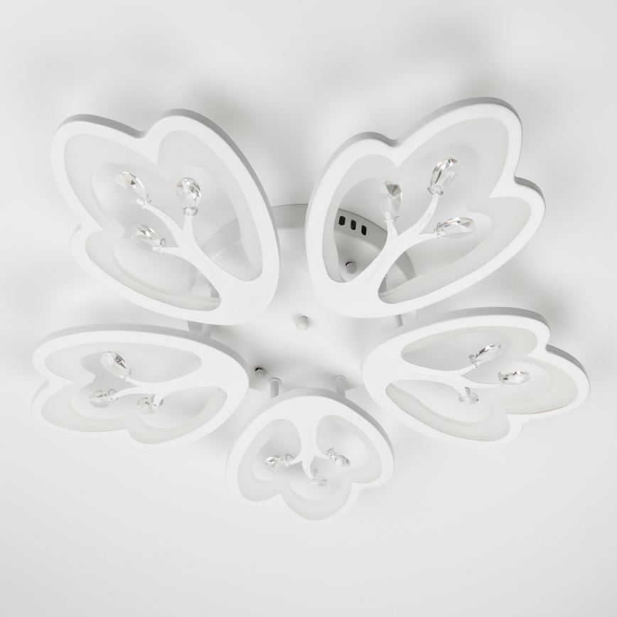 Brilagi - LED Hämardatav pinnale kinnitatav lühter TWIST LED/80W/230V 3000-6500K valge + kaugjuhtimispult