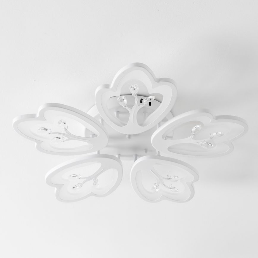 Brilagi - LED Hämardatav pinnale kinnitatav lühter TWIST LED/80W/230V 3000-6500K valge + kaugjuhtimispult