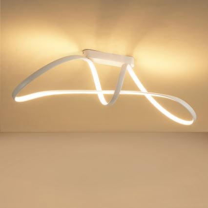 Brilagi - LED hämardatav pinnapealne laevalgusti TWISTER LED/60W/230V 3000-6000K valge + kaugjuhtimispult