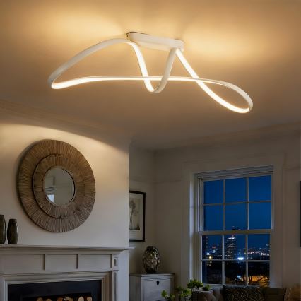 Brilagi - LED hämardatav pinnapealne laevalgusti TWISTER LED/60W/230V 3000-6000K valge + kaugjuhtimispult