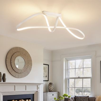 Brilagi - LED hämardatav pinnapealne laevalgusti TWISTER LED/60W/230V 3000-6000K valge + kaugjuhtimispult