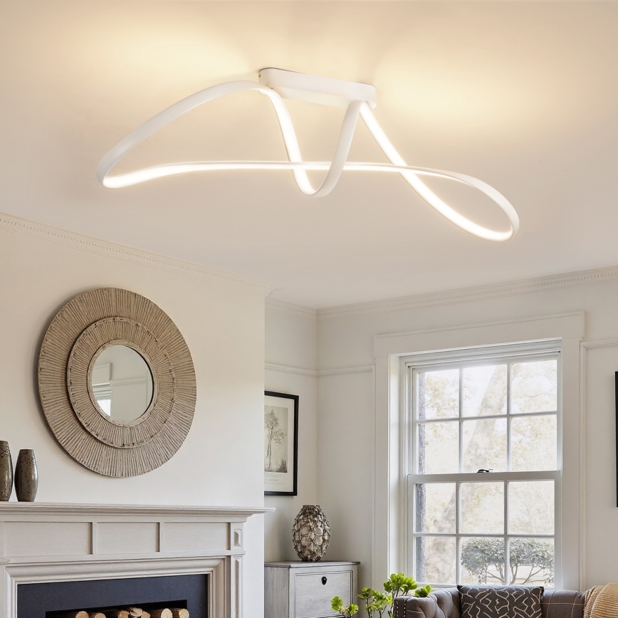 Brilagi - LED hämardatav pinnapealne laevalgusti TWISTER LED/60W/230V 3000-6000K valge + kaugjuhtimispult