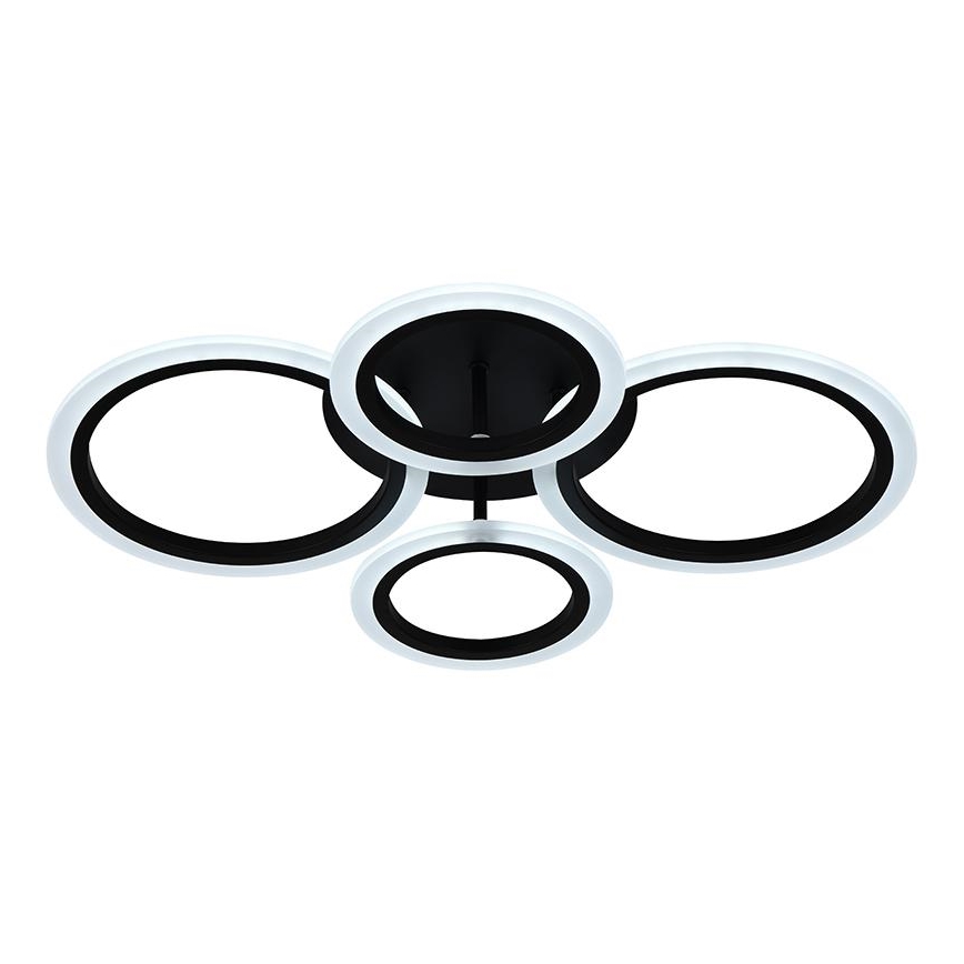 Brilagi - LED hämardatav pinnapealne laelühter ORBITS LED/50W/230V 3000-6500K must + kaugjuhtimispult