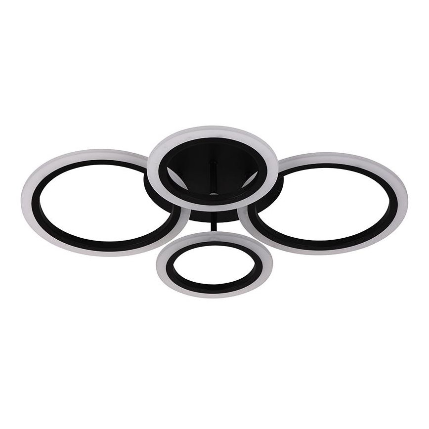 Brilagi - LED hämardatav pinnapealne laelühter ORBITS LED/50W/230V 3000-6500K must + kaugjuhtimispult