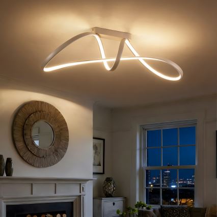 Brilagi - LED hämardatav pinnapealne lühter TWISTER LED/60W/230V 3000-6000K beež + kaugjuhtimispult