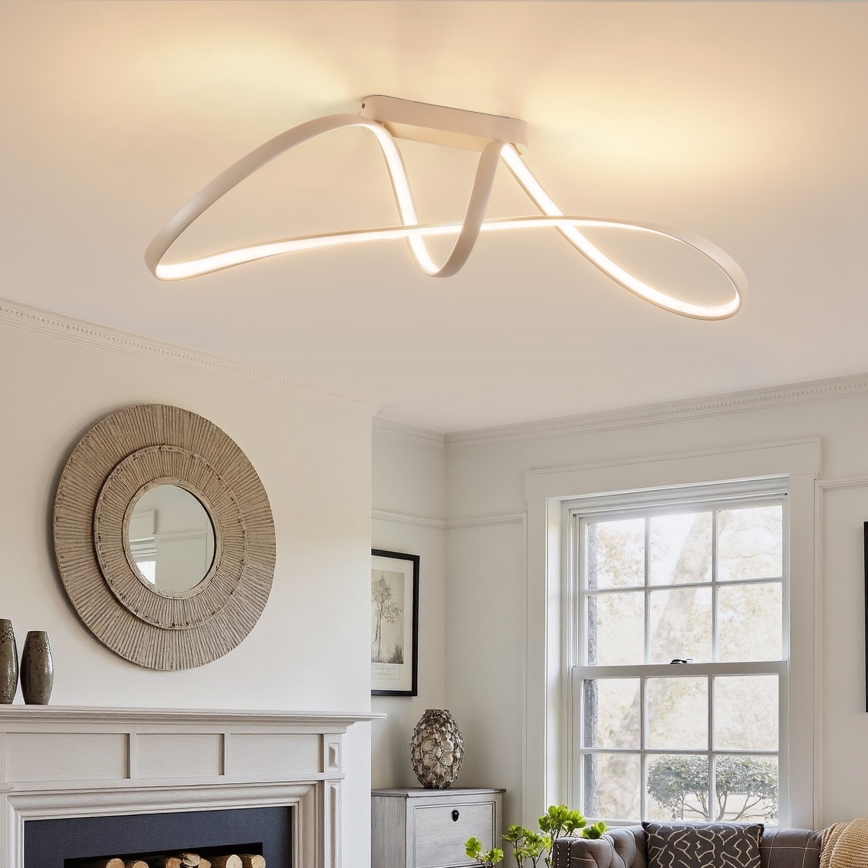 Brilagi - LED hämardatav pinnapealne lühter TWISTER LED/60W/230V 3000-6000K beež + kaugjuhtimispult