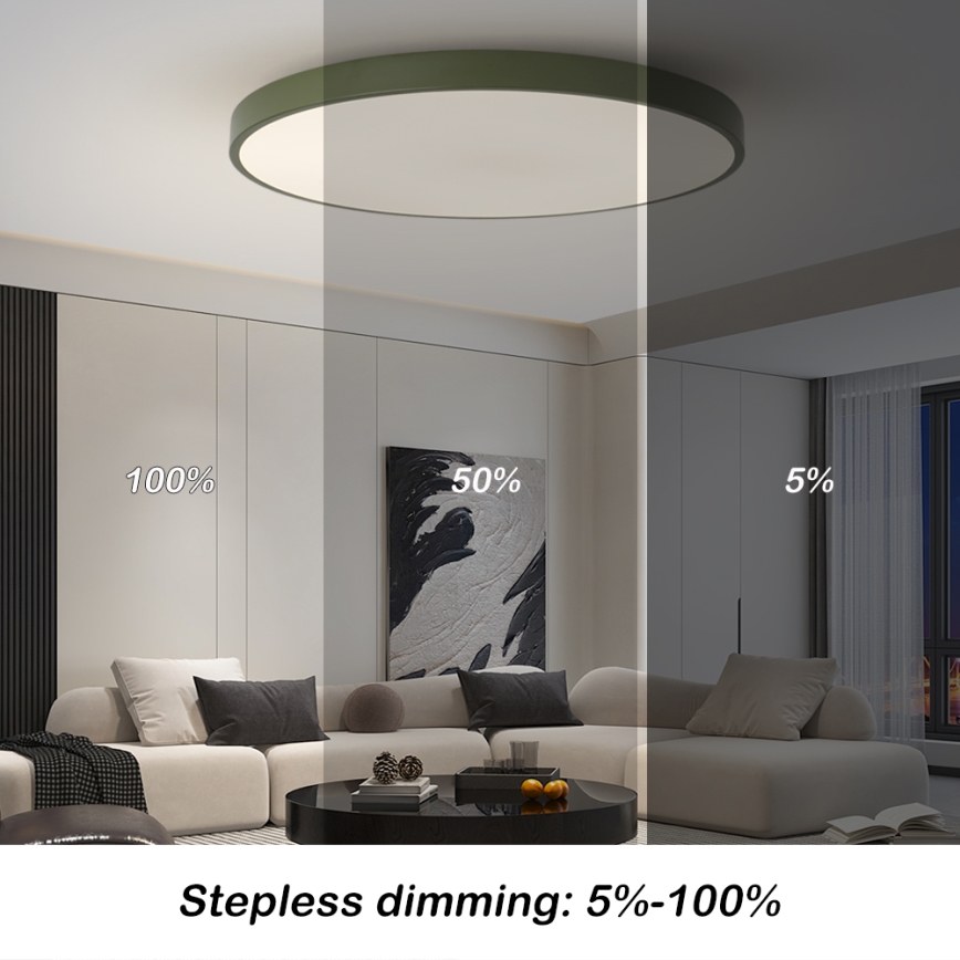 Brilagi - LED-hämardatav valgusti POOL SMART LED/128W/230V, läbimõõt 100 cm, 3000-6000K, Wi-Fi Tuya + kaugjuhtimispult, roheline