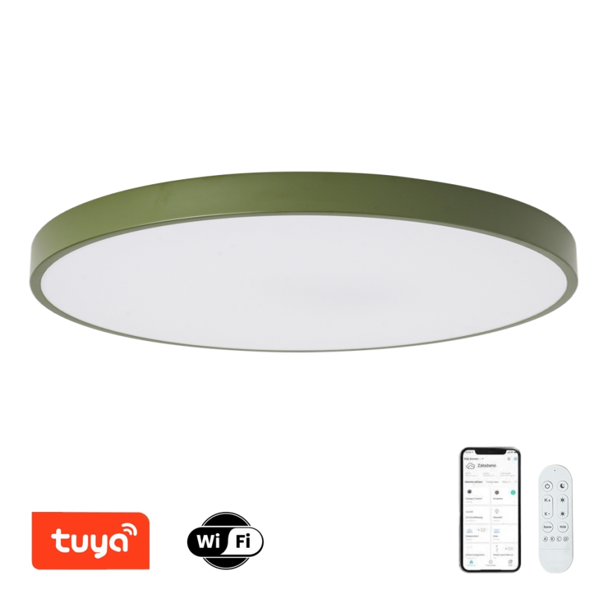 Brilagi - LED-hämardatav valgusti POOL SMART LED/128W/230V, läbimõõt 100 cm, 3000-6000K, Wi-Fi Tuya + kaugjuhtimispult, roheline