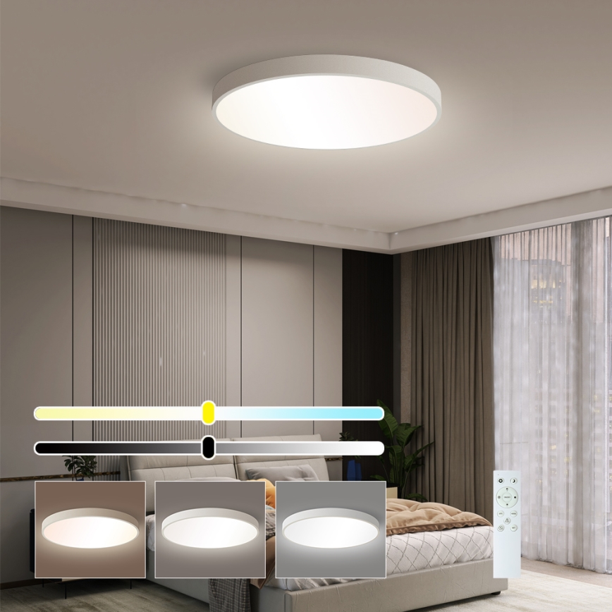 Brilagi - POOL SMART LED hämardatav laelamp LED/60W/230V 50 cm 3000-6000K Wi-Fi Tuya + kaugjuhtimispult valge