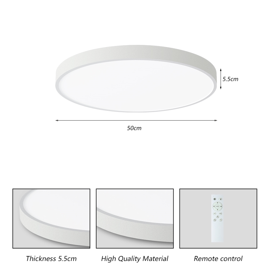 Brilagi - POOL SMART LED hämardatav laelamp LED/60W/230V 50 cm 3000-6000K Wi-Fi Tuya + kaugjuhtimispult valge