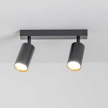 Brilagi - LED-hämardatav punktvalgusti SELE 2xGU10/6,5W/230V 2700-6500K must/kuldne