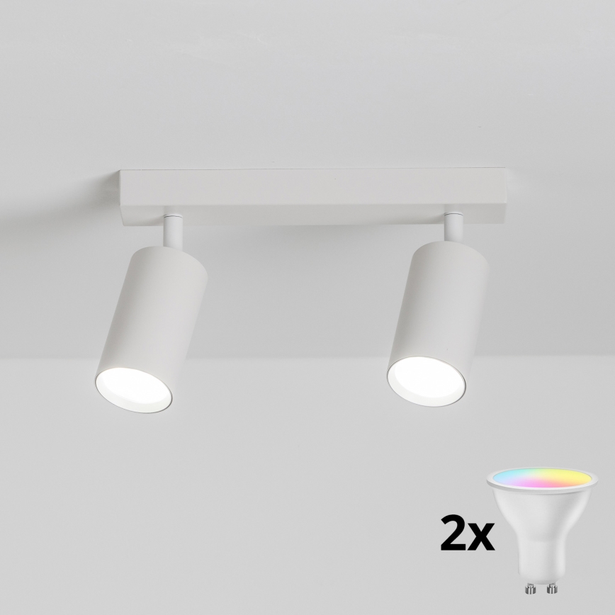 Brilagi - LED-hämardatav punktvalgusti SELE 2xGU10/6,5W/230V 2700-6500K valge