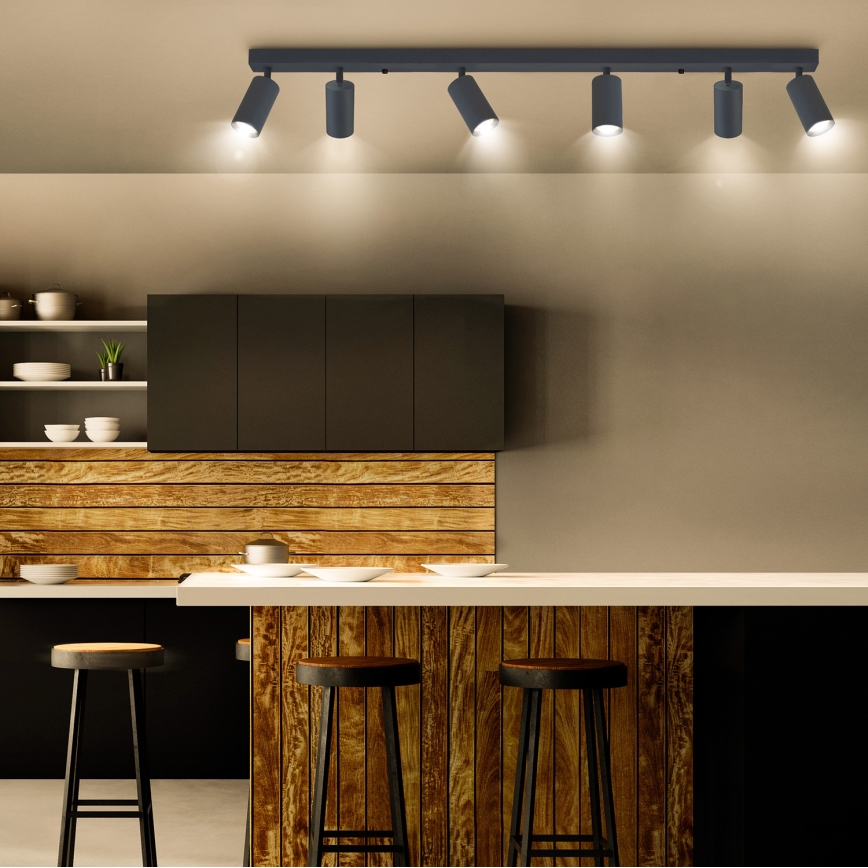 Brilagi - LED hämardatav kohtvalgusti SELE 6xGU10/6,5W/230V 2700-6500K antratsiit