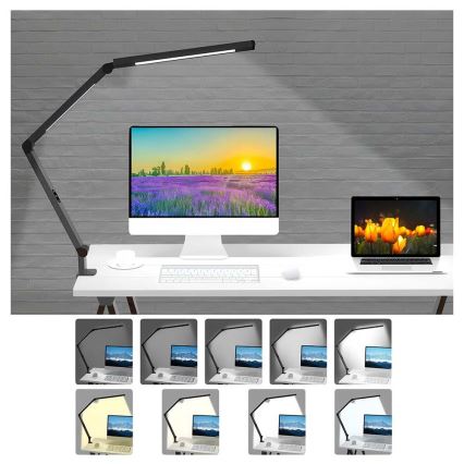 Brilagi - LED Hämardatav puutetundlik paindlik laualamp VARIO LED/12W/230V 3000/4000/5000/6500K CRI 92 must