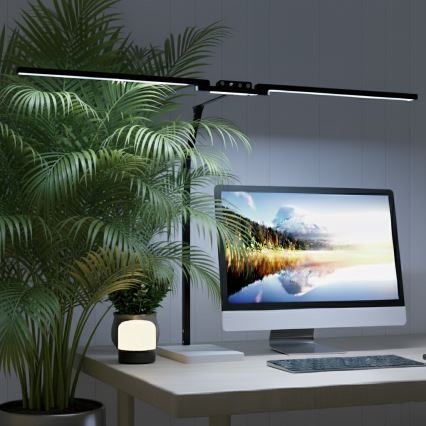 Brilagi - VARIO LED hämardatav puutetundlik lauavalgusti LED/24W/230V 3000-6500K CRI 92 must