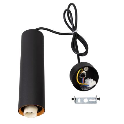 Brilagi - LED RGBW hämardatav rippvalgusti juhtmel SELE 1xGU10/4,8W/230V 3000K must/kuldne + kaugjuhtimispult
