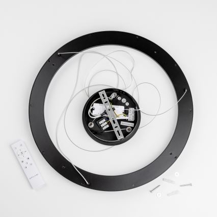 Brilagi - LED hämardatav rippvalgusti kaabliga FALCON SLIM LED/42W/230V 3000-6500K läbimõõt 50 cm must + kaugjuhtimispult