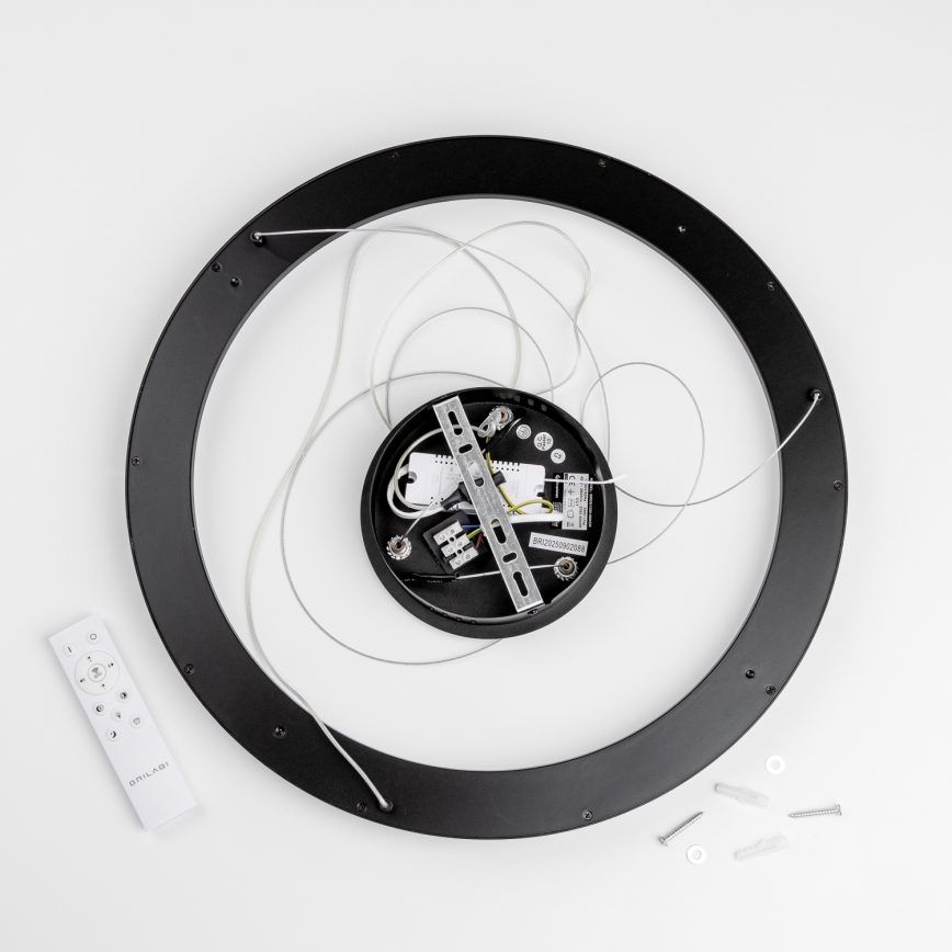 Brilagi - LED hämardatav rippvalgusti kaabliga FALCON SLIM LED/42W/230V 3000-6500K läbimõõt 50 cm must + kaugjuhtimispult