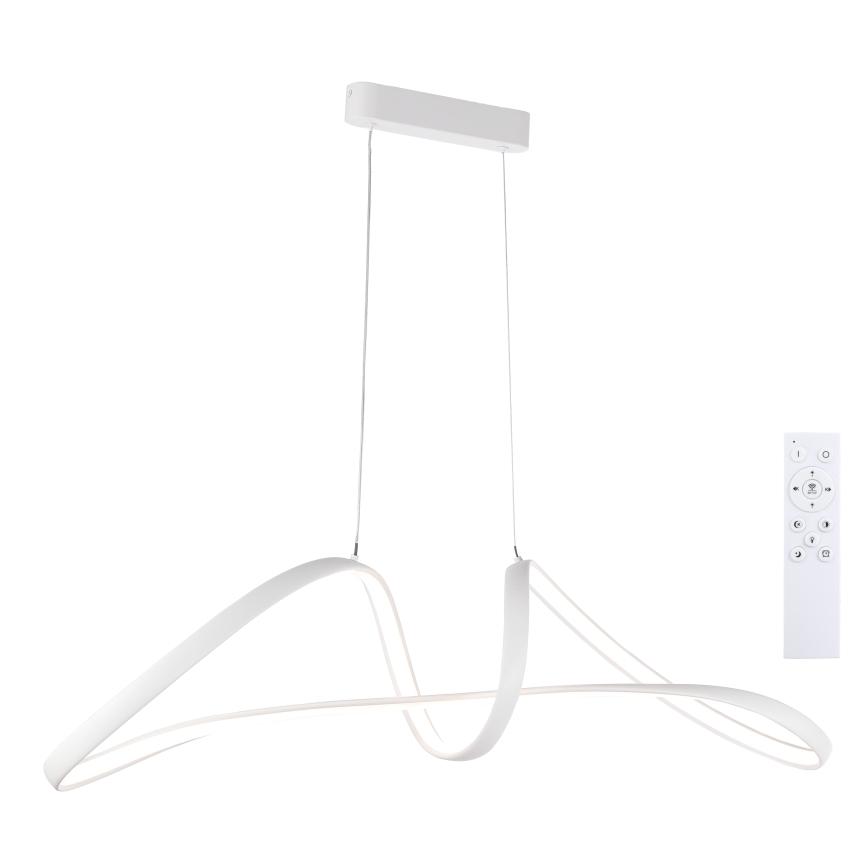 Brilagi - LED hämardatav kaabliga riputatav lühter TWISTER LED/60W/230V 3000-6000K valge + kaugjuhtimispult