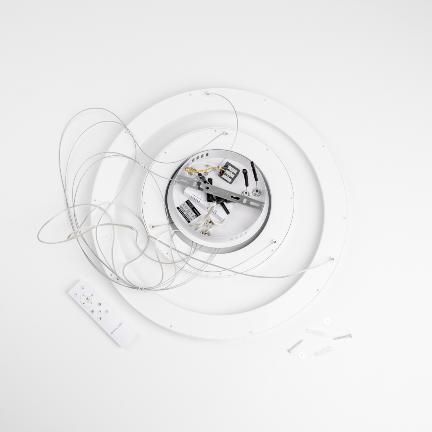 Brilagi - hämardatav LED-rippvalgusti juhtmel FALCON SLIM LED/68W/230V 3000-6500K Ø 50 cm valge + kaugjuhtimispult