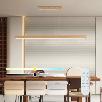 Brilagi - LED hämardatav ripplamp köiel OAK SMART LED/30W/230V Wi-Fi Tuya tamm + kaugjuhtimispult
