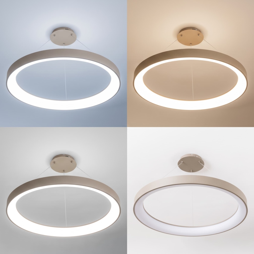 BRILAGI - LED Hämardatav ripplühter kaablil FALCON II LED/108W/230V 3000-6500K läbimõõt 80 cm beež + kaugjuhtimispult