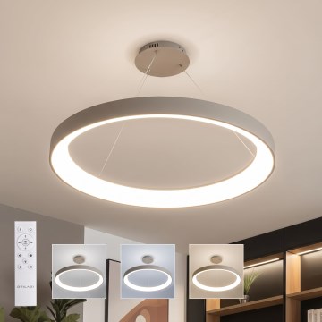 BRILAGI - LED Hämardatav ripplühter kaablil FALCON II LED/108W/230V 3000-6500K läbimõõt 80 cm beež + kaugjuhtimispult
